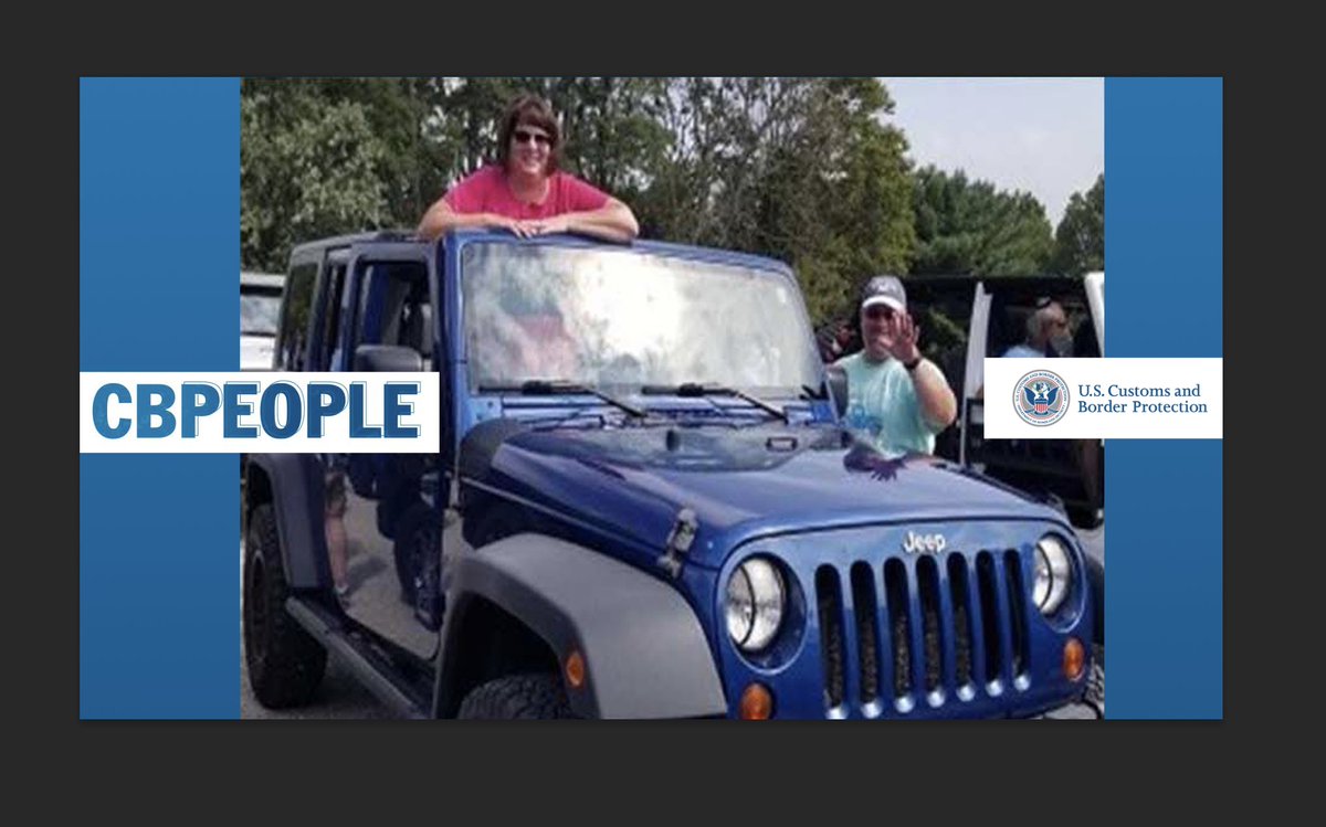CBP's tweet photo. In this week's #CBPeople: Jeffrey Daugherty who works in CBP's Seized and Forfeited Property Center in Indianapolis - has a unique hobby: he uses his Jeep in the community to help to raise money for causes, charities and awareness. Who knew a "cool" car could do this much good? https://t.co/qFI3fclRyc