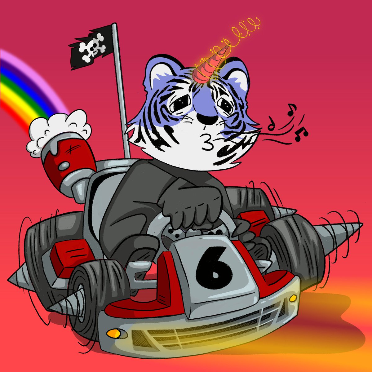 kryptojumpman's tweet photo. did i do good? 🐯🦄🌈 @KartRidersClub #CNFT #Cardano #ADA https://t.co/Sy2qXT0hgf