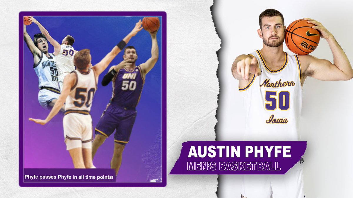 BradyTThompson's tweet photo. Like father like son! Congratulations @Aphyfe50 💜💛 @sjphyfe @UNIAthletics https://t.co/1a4JvAc5h0