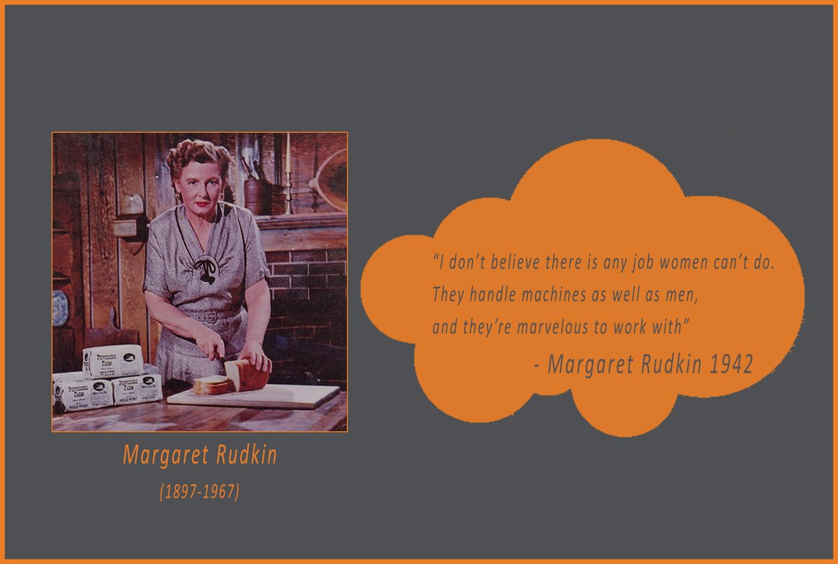 ThinkSynergyCT's tweet image. We wanted to highlight a noble businesswoman from the state of Connecticut. Margaret Rudkin, founder of Pepperidge Farm and Campbell Soup Company's first female CEO.

Tell us a woman leader in your life that has inspired you at work!

#womenshistorymonth #womenbusinessleaders