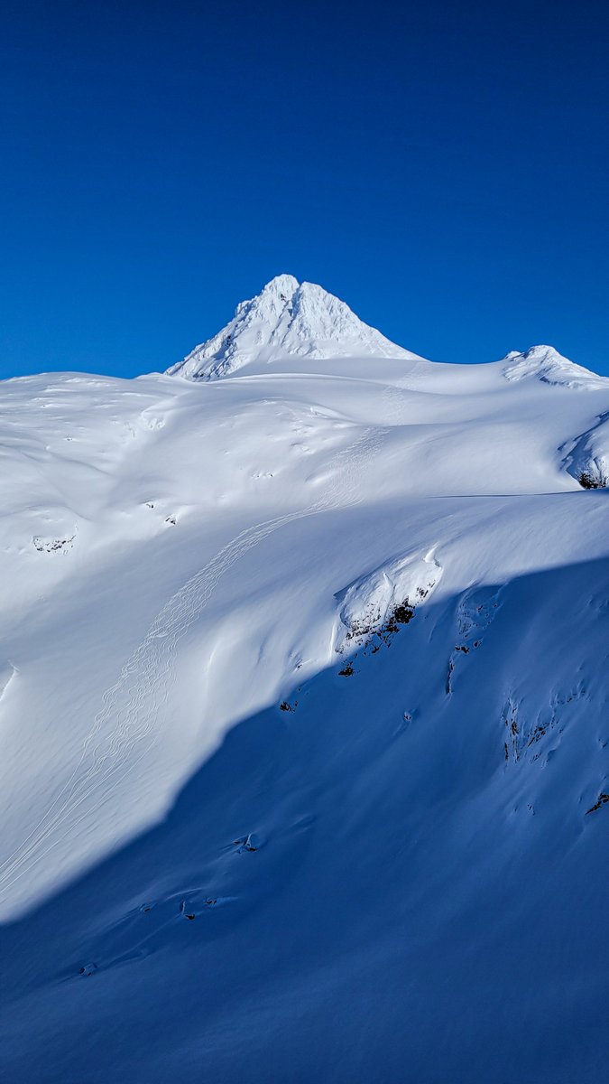 LastFrontHeli's tweet photo. March is here and the long days make for epic exploring. | Photos: March 4, 2022 - Marc Antoine &amp; Cliff Umpleby | Daily Ski Reports: https://t.co/tj2eooXCn0 | #heliski #heliskiing #heli #ski https://t.co/tJznvfPWk9