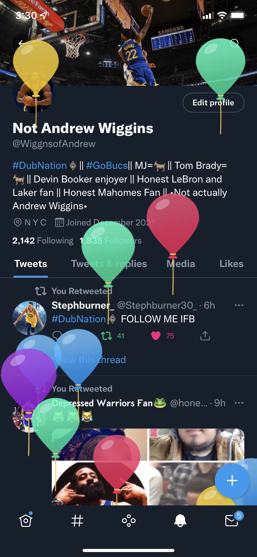 2 goats were born today. Happy birthday to me and Draymond Green  