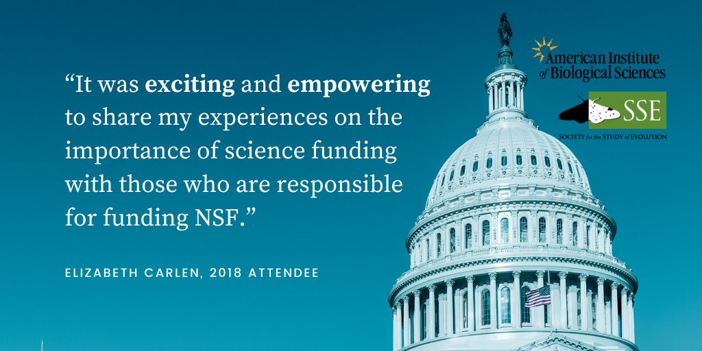 SSE (@sse_evolution) on Twitter photo Want to share your experiences as a scientist with policy makers? Apply now for grants to attend the <a href="/AIBSbiology/">American Institute of Biological Sciences</a> Virtual Advocacy Event! Applications due this Sunday March 6.
evolutionsociety.org/news/display/2… Want to share your experiences as a scientist with policy makers? Apply now for grants to attend the <a href="/AIBSbiology/">American Institute of Biological Sciences</a> Virtual Advocacy Event! Applications due this Sunday March 6.
evolutionsociety.org/news/display/2…