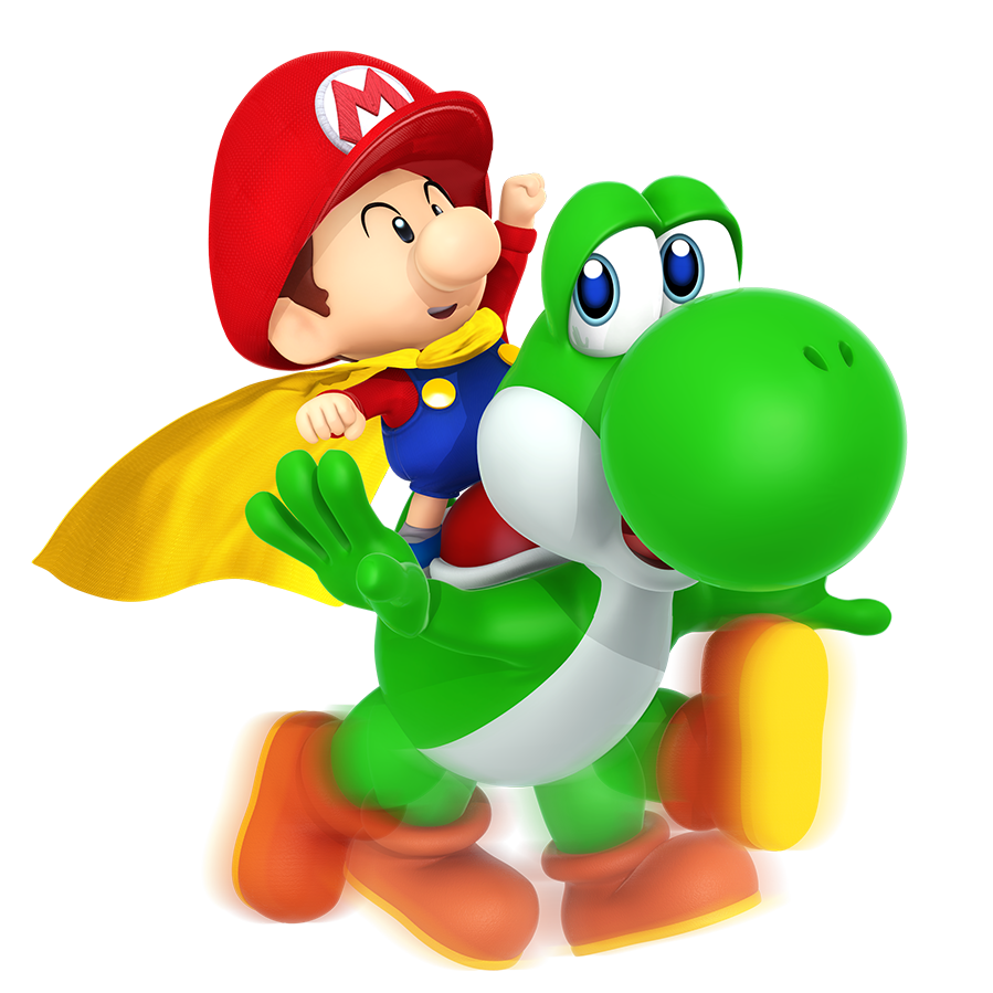 Baby Mario And Luigi And Yoshi