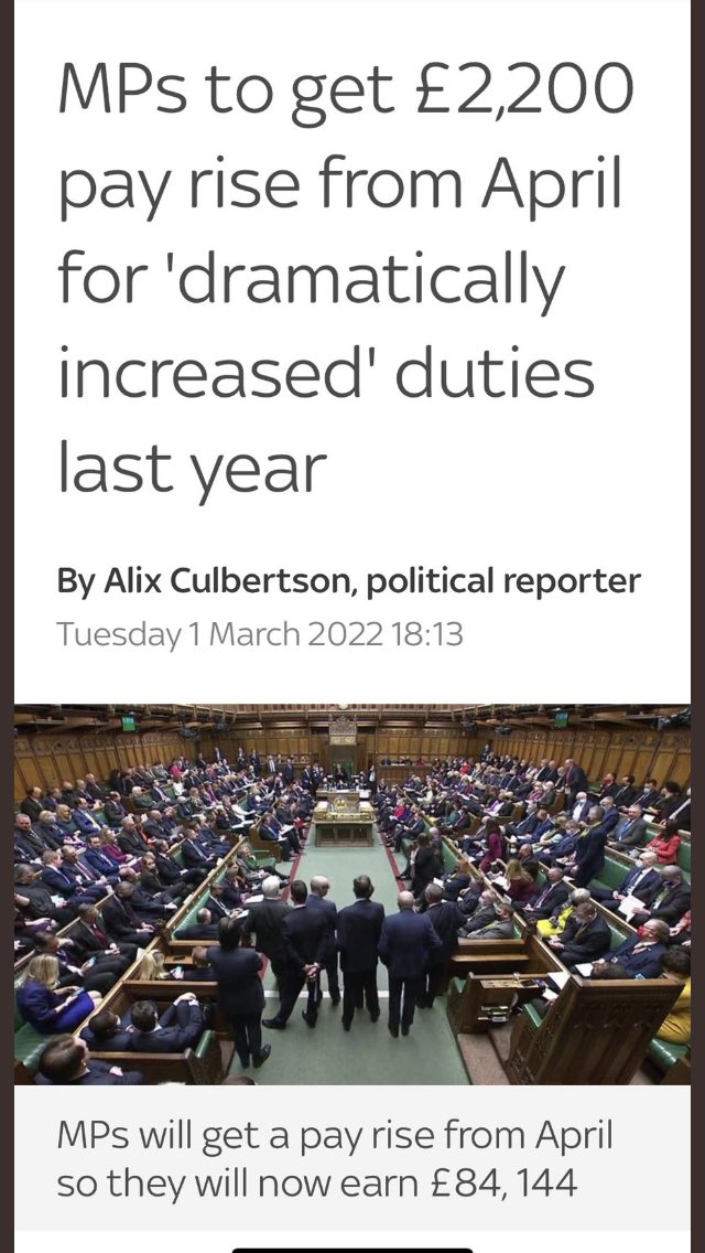 MaMuir_01's tweet image. Sickening that they hand themselves a pay increase while everyone else is struggling. It’s about time MP’s were means tested, if they can’t do their job then they’re let go, scrap the 2nd home &amp;amp; expense allowances, they’re on a good wage. #HelpTheEconomy #TightenPurseStrings