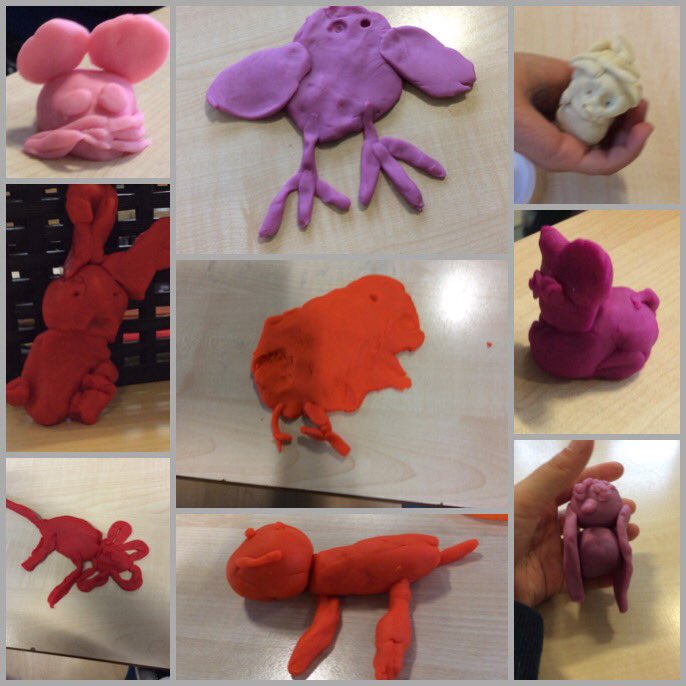MrsDuffus's tweet photo. We do love a Friday doughdisco but first we sculpted some of the animals we have explored this week! #creativebunch @school_seaton https://t.co/T1xqRyiCWv