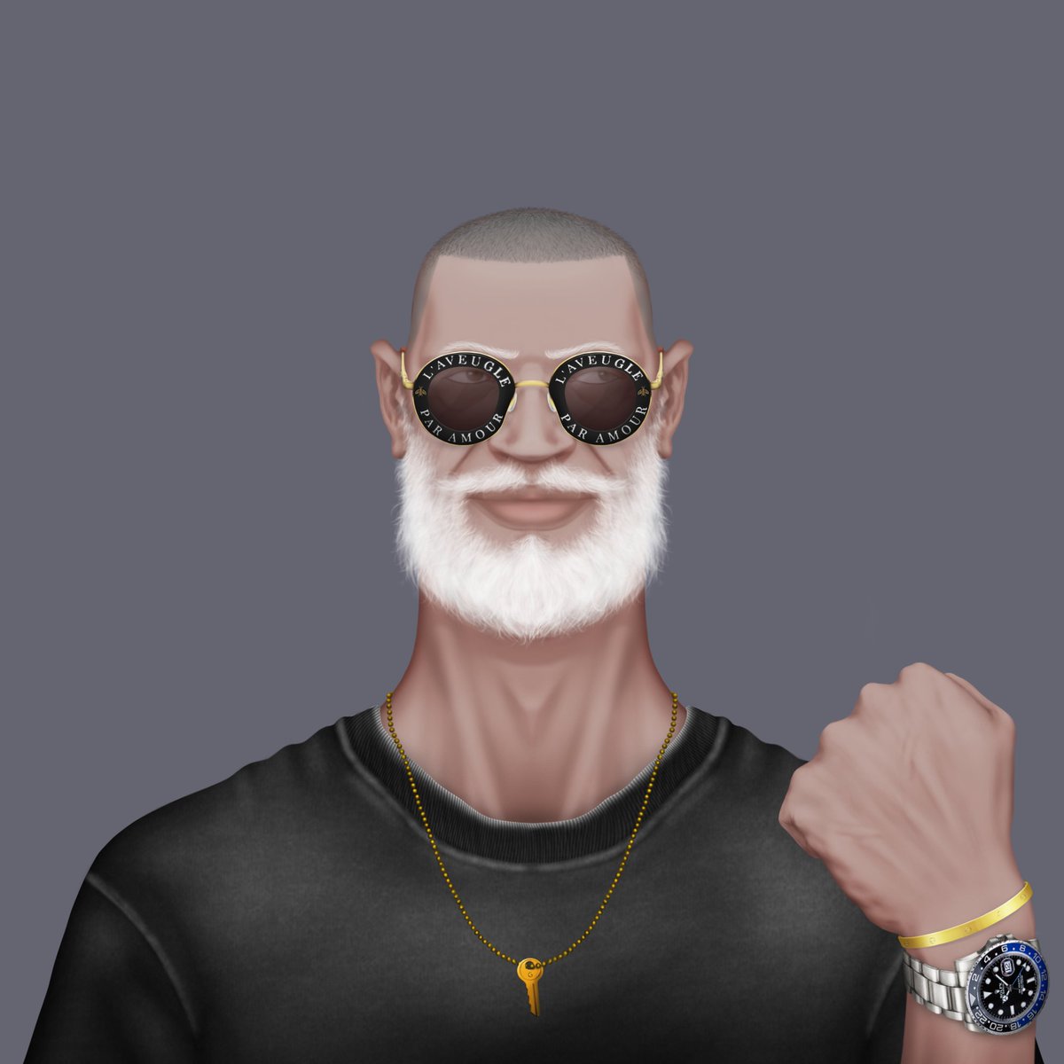 Hands + Watches = Extremely rare Trait ⚡️

Public Sale will close this weekend: gramps.io

Announcement about the next steps now in Discord: 
discord.gg/greedygramps