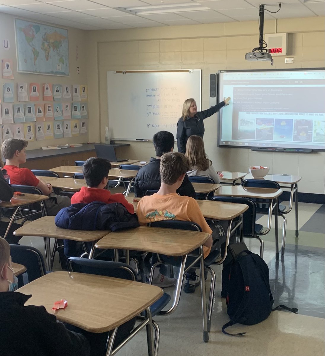 AVID_BCHS's tweet photo. From Brookfield to Milwaukee to New York 🗽… our speakers educated and inspired our students with their careers and what it took to be where they are today.🤩 So grateful to the guests and hosts, and to the AVID 10 students for their work to make Career Day 2022 so successful!💙 https://t.co/NYu74QmkBv