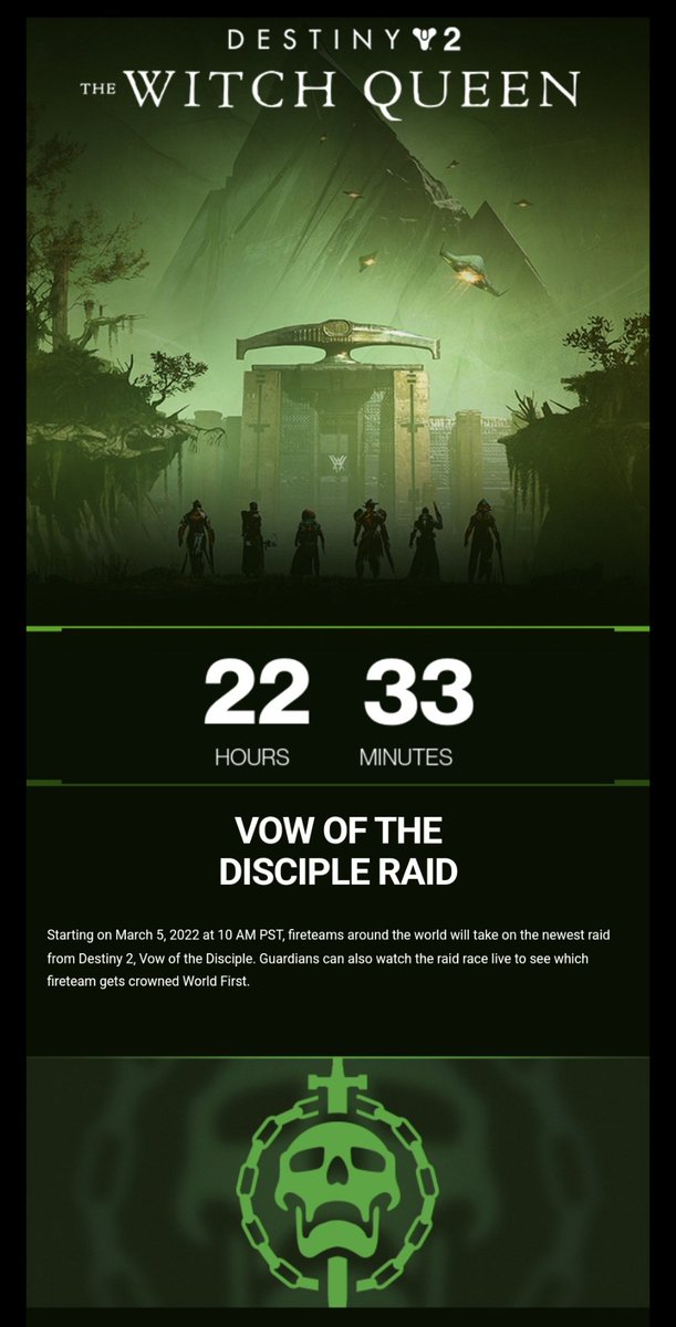 MarqeeMarie's tweet photo. There goes the neighborhood..
#Destiny2 #TheWitchQueen
#VowoftheDisciple #RaidDayOne https://t.co/xiiFOxhjun