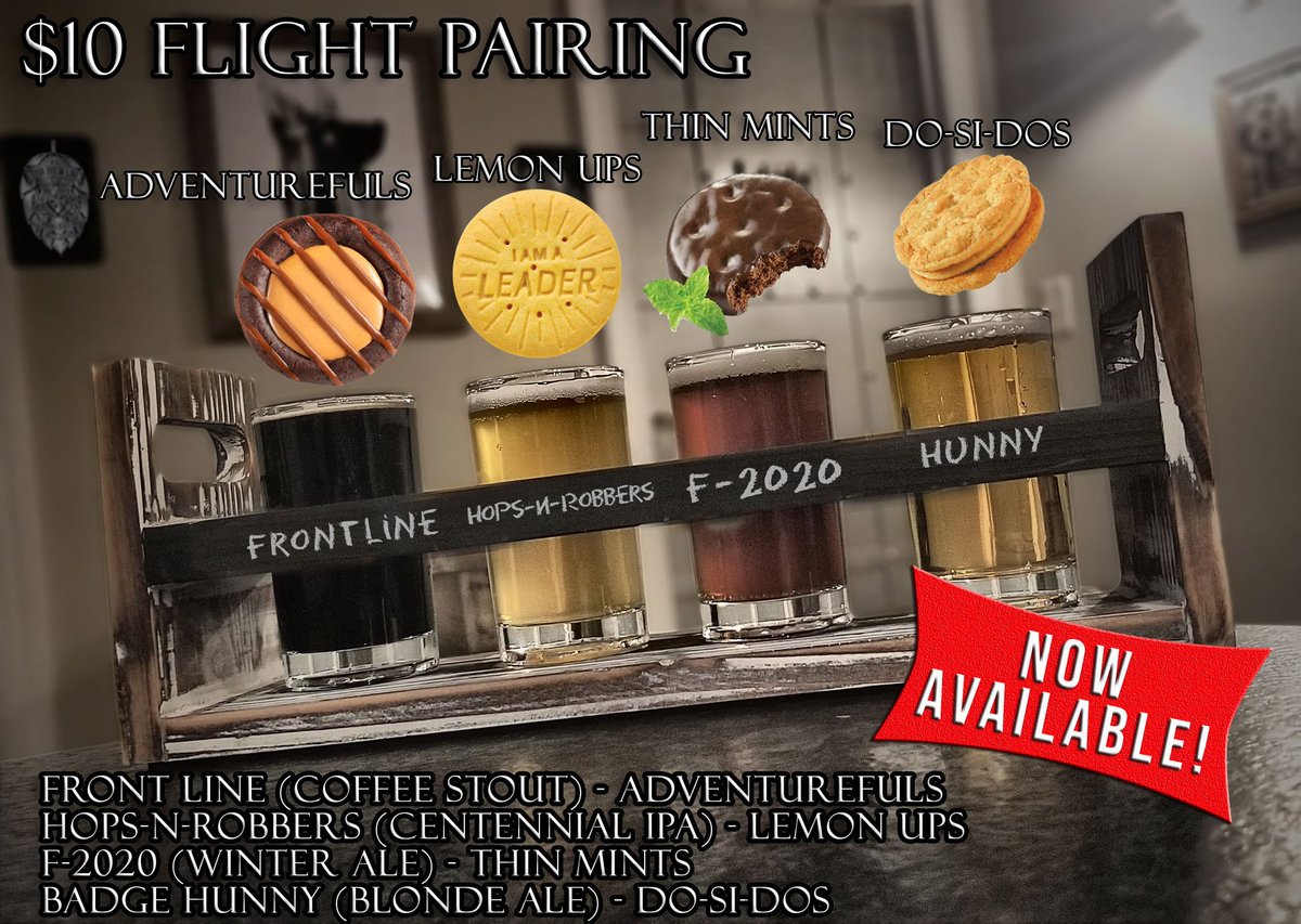 ThinBrewLineVA's tweet photo. It's that time of year again!!! Try the all new ADVENTUREFULS cookie as part of our tasting!
#GirlScoutsRock
#girlscouts
#girlscoutcookieseason
#girlscoutcookie
#CookieTime
#ThinBrewLine https://t.co/A6QBcobF0o