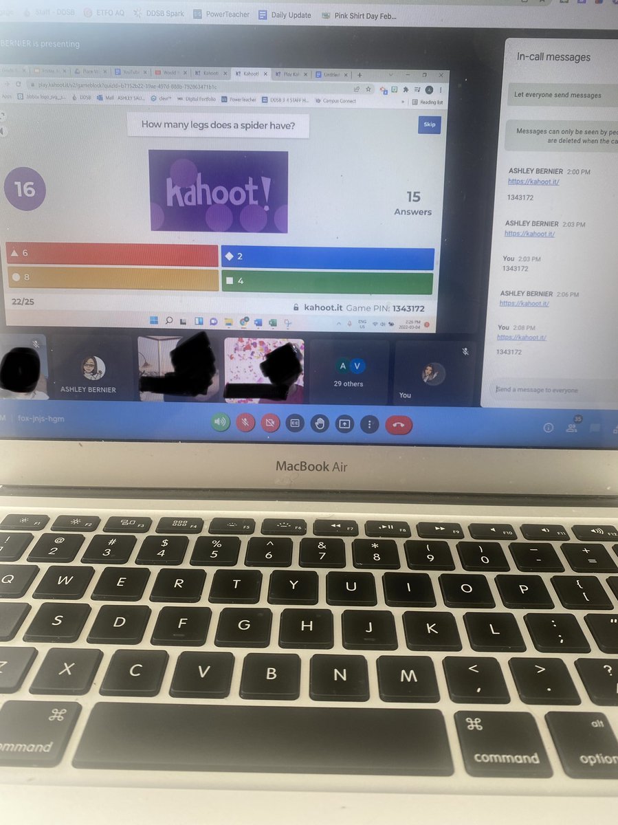 MsJBain's tweet photo. Fri-YAY! The grade 4’s in Ms.Bernier &amp; I’s class have become bff’s online &amp; battle every Friday afternoon on Kahoot Trivia🥇🏆🧠 https://t.co/a3meO6Refm