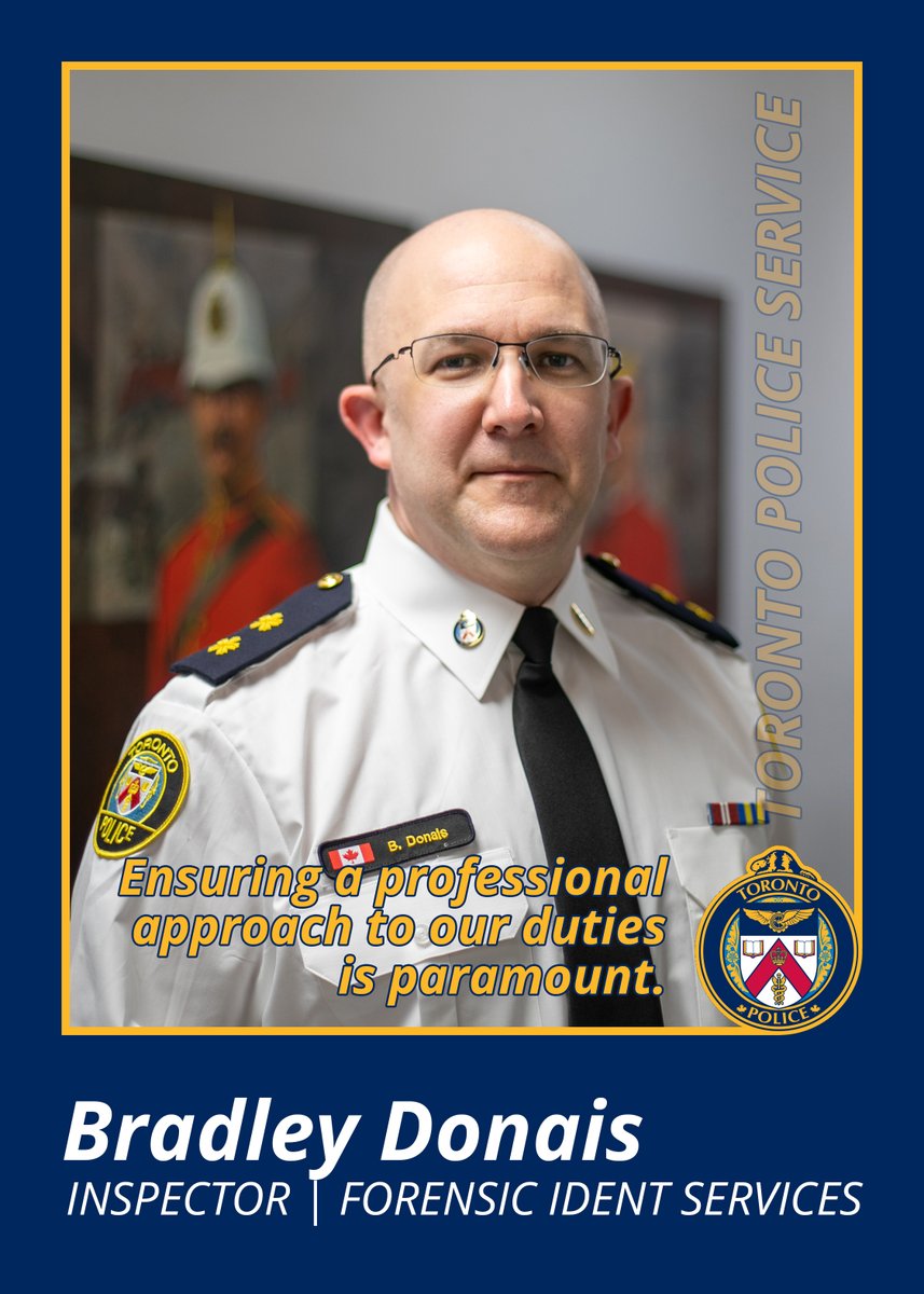 TorontoPolice's tweet photo. Each new Inspector brings a unique vision of leadership and community policing to the role and, through their own words, we will show what the future of Toronto Police looks like.

We are proud to introduce newly promoted Inspector, Bradley Donais.
^vk https://t.co/aWeWNUZU0Q