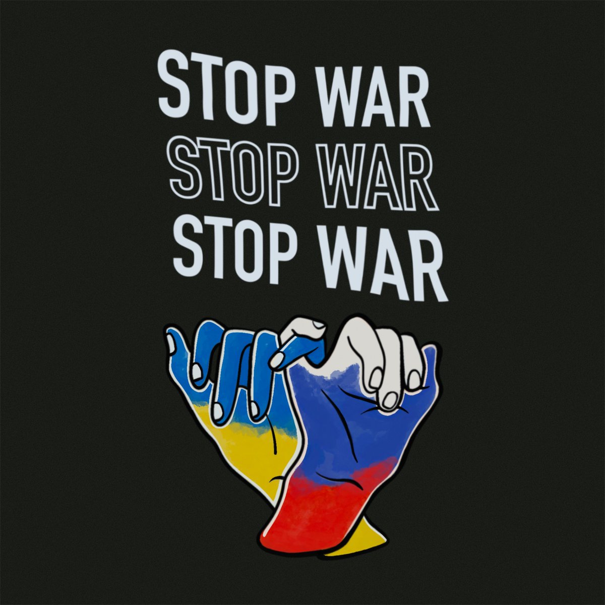 AUskova's tweet photo. Stop war

If your heart is heavy, here are two things you can do 

Send help

Make art 

#UkraineRussianWar  #StandWithUkraine️ #Ukraine #StopPutin #StopWarInUkraine #StopWar #Peace https://t.co/bmu5oELPf2