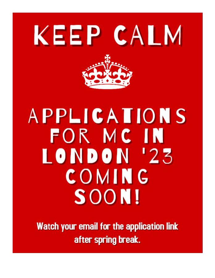 MC in London applications coming soon, @MissCollege!