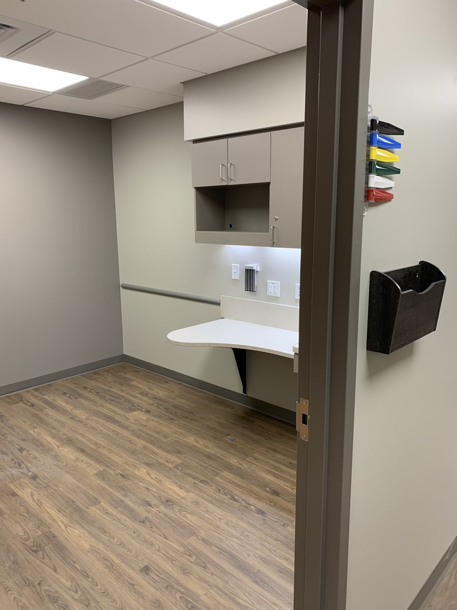 The team is putting the finish touches on the Clara Barton Clinic in Great Bend, KS this week! We can’t wait to turn this one over to the staff. <a href="/ClaraBartonHosp/">Clara Barton Hosp.</a> <a href="/HFGarchitecture/">HFGarchitecture</a> <a href="/McCownGordon/">McCownGordon</a>