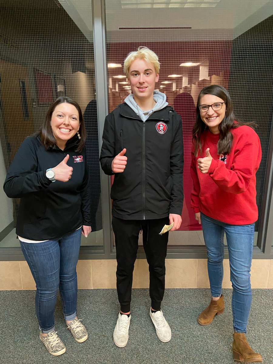 Congratulations to Keegan Buckley for being this months Rider Friday winner!  Thank you to our counseling office for contributing to this months prize💰 #RED #RiderPride