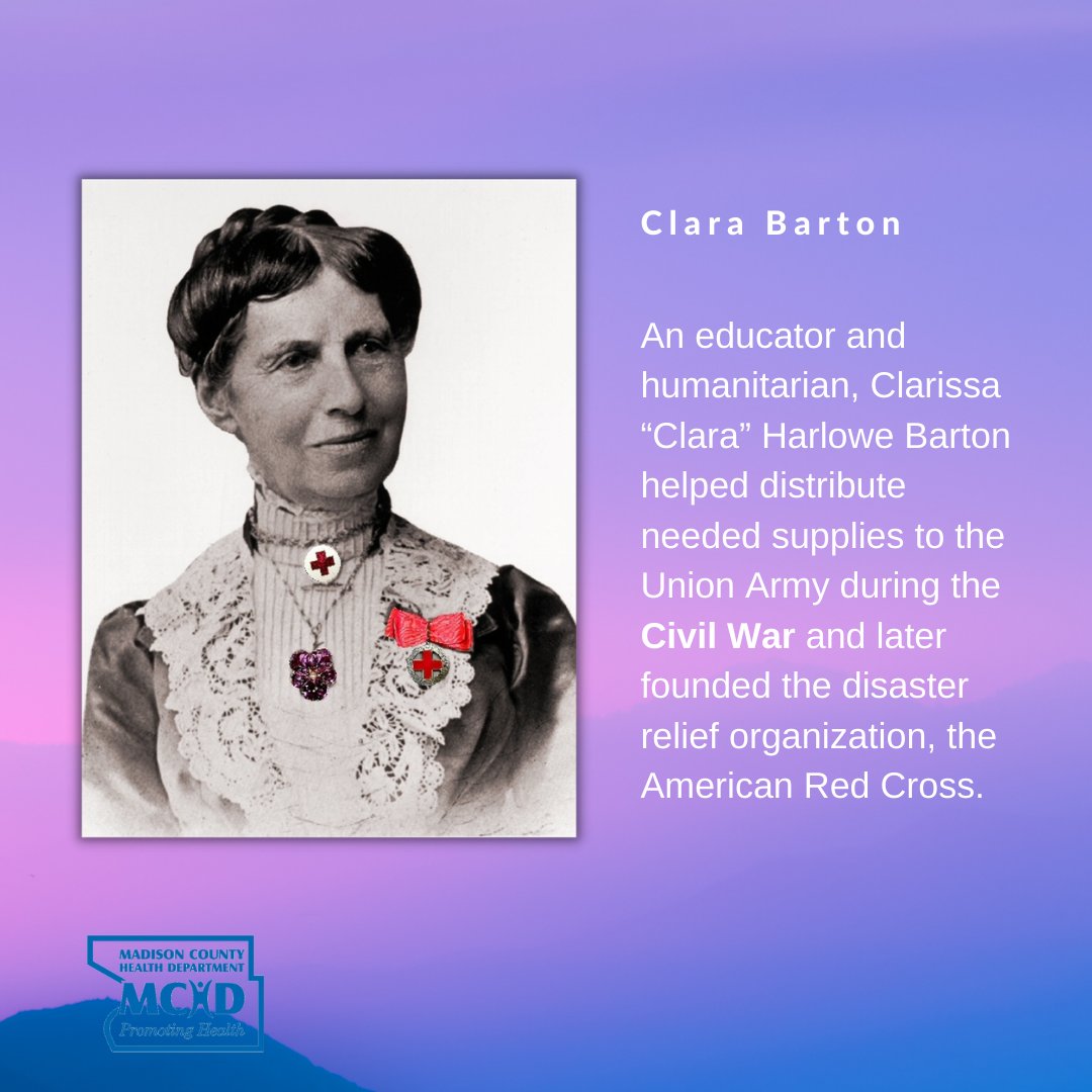 MadisonCHD's tweet image. March is Women's History Month, and MCHD would like to honor the woman in history whose legacy in health and science paved the way for the women of today.