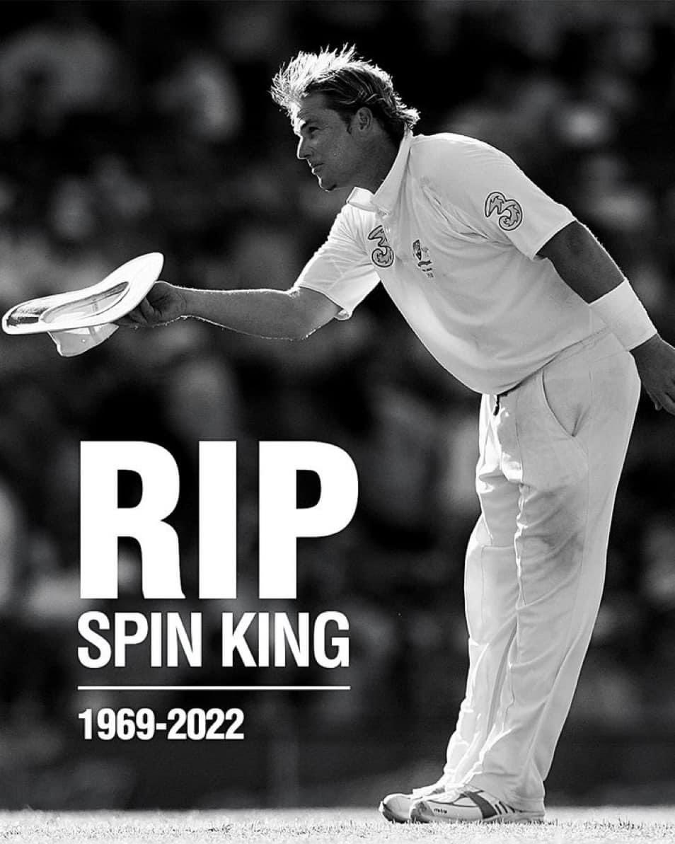 shashinderbhati's tweet photo. 'Cannot believe it' 💔
'What a legend. What a man. What a cricketer'
'The magic will stay forever'

The sporting world is reacting with utter shock and sadness at the tragic death of Shane Warne
R.I.P Warney 😢
#RIPShaneWarne https://t.co/7EE9UL66D4