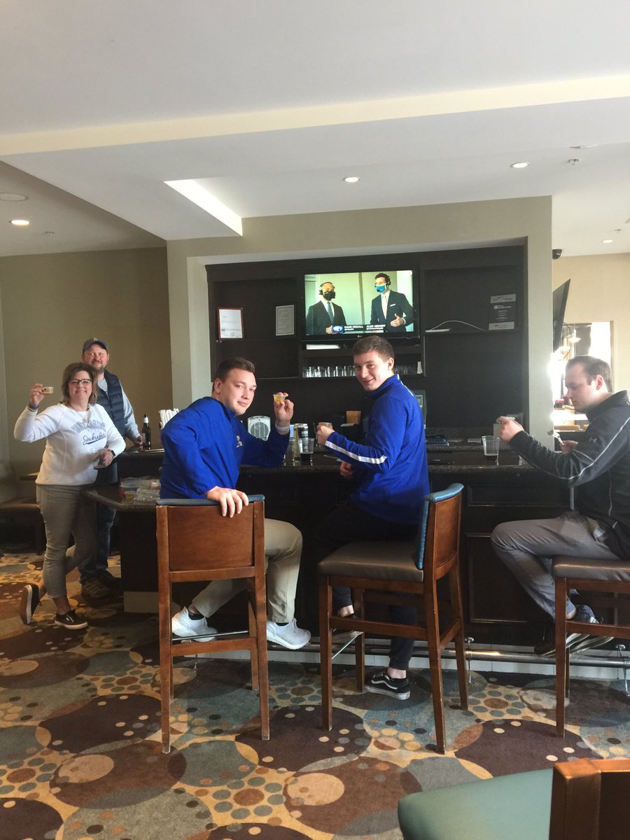 KateTreiber's tweet image. ⁦@ZTreiber12⁩ ⁦@NickNagel991⁩ Hinker … see you again soon! 🏀💛💙