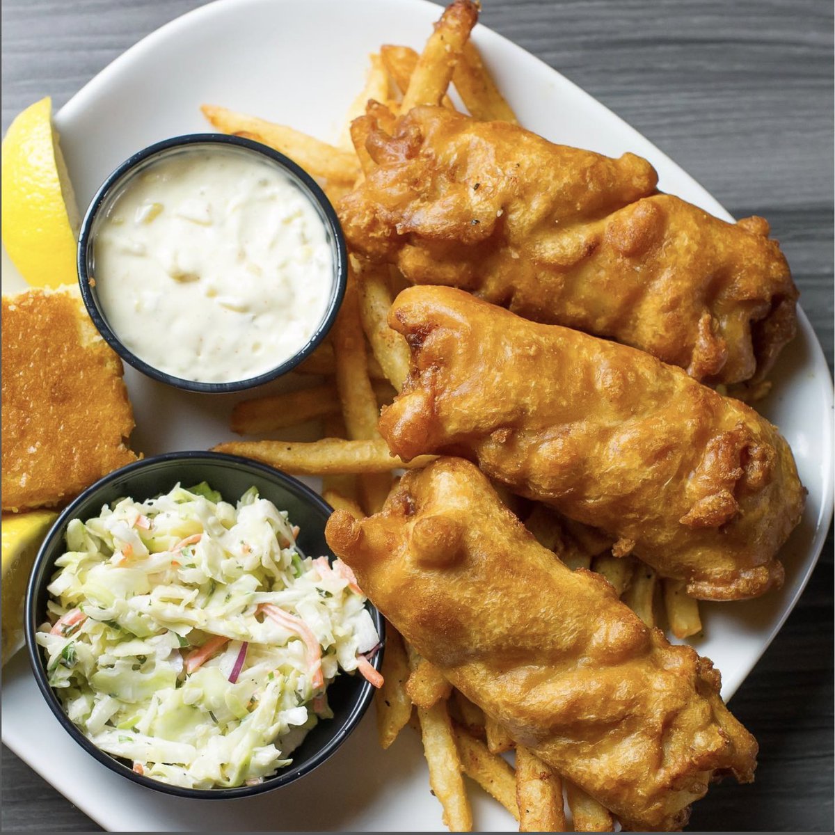 1 fish 🐠 , 2 fish🐟 , 3 fish 🎣 

Do you call if a Fish &amp; Chips or a Fish Fry?

Either way! It's Available at Aubree's! Join us for Happy Hour 3-6 P.M. or dinner this evening.  We can't wait to serve you with a smile soon,.

#aubrees #aubrees #aubrees #fishnchips #fish #fries