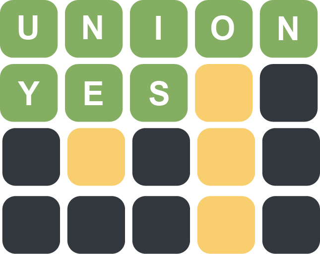 WorkingAmerica's tweet photo. Wordle Union 258 2/6 https://t.co/rqIQehZEvX