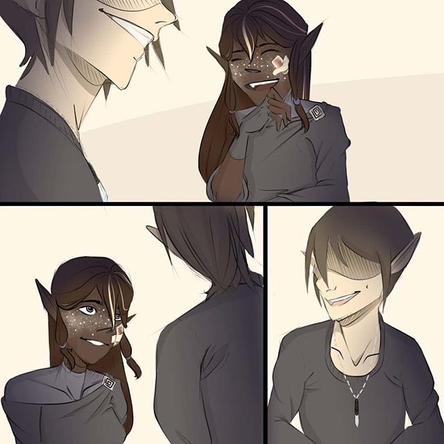 going through my photos and found an old oc comic from 2017, I've improved a lot since then but why did I kinda pop off on this