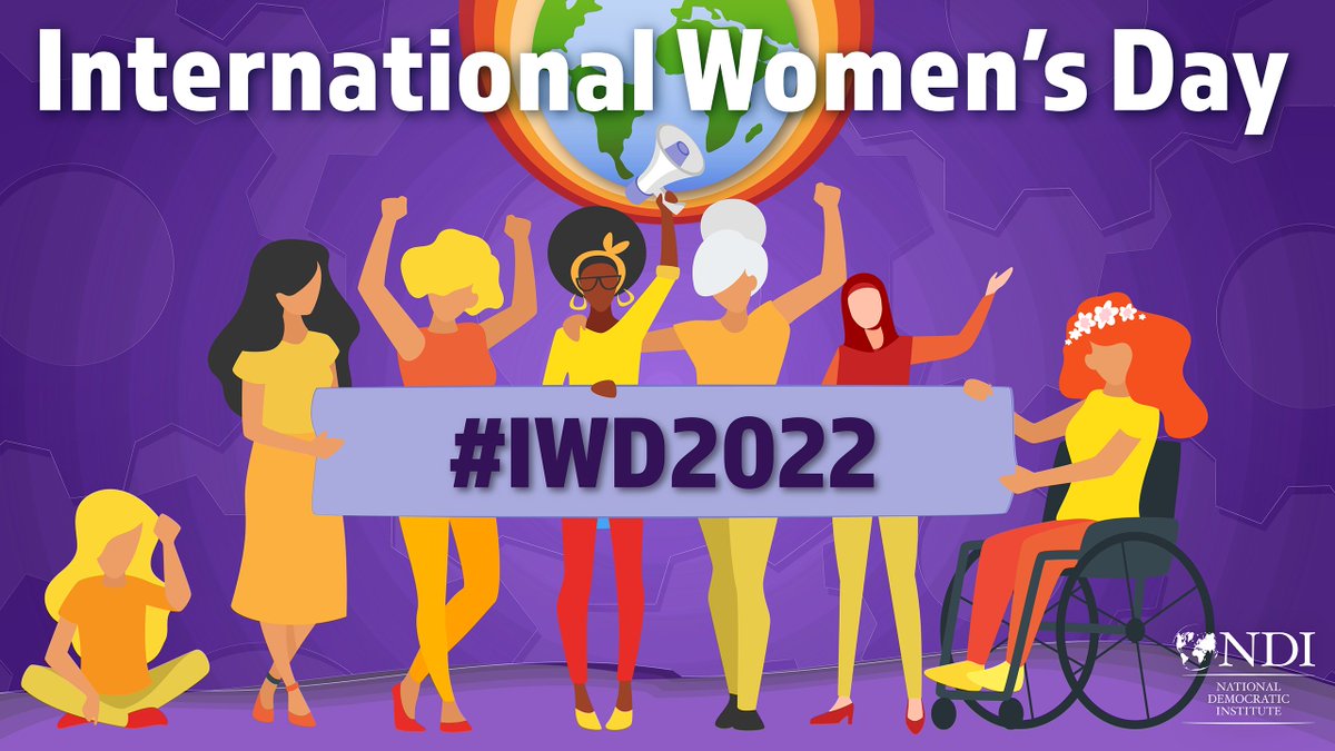 Tomorrow is #InternationalWomensDay2022 

@NDI celebrates the contribution of women & girls around the 🌎, who are leading the charge on #ClimateChange adaptation, mitigation, & response, to build a more sustainable future for all. #LeadingTowardSustainability #IWD22