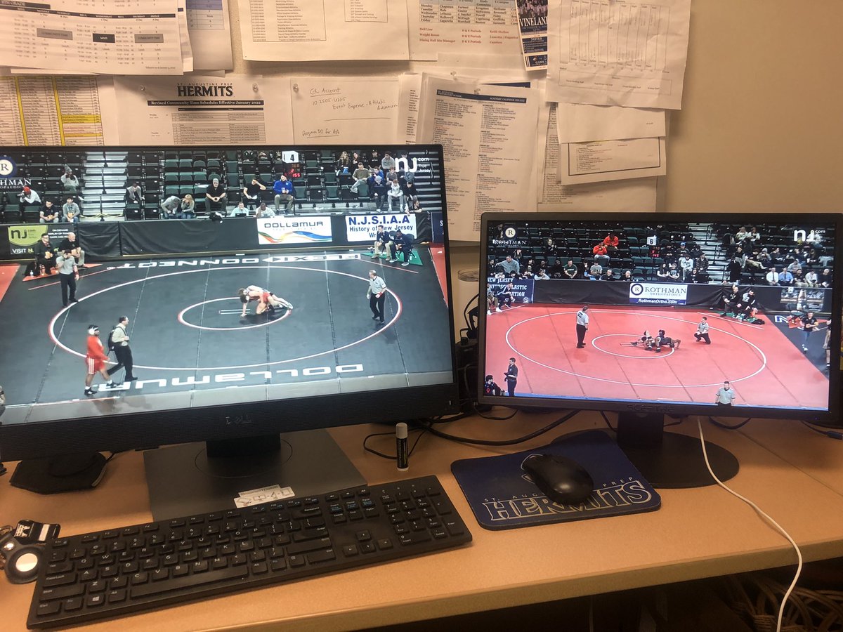 I need more monitors to keep up with <a href="/Hermits_Wrestle/">Hermits Wrestling</a> at states!