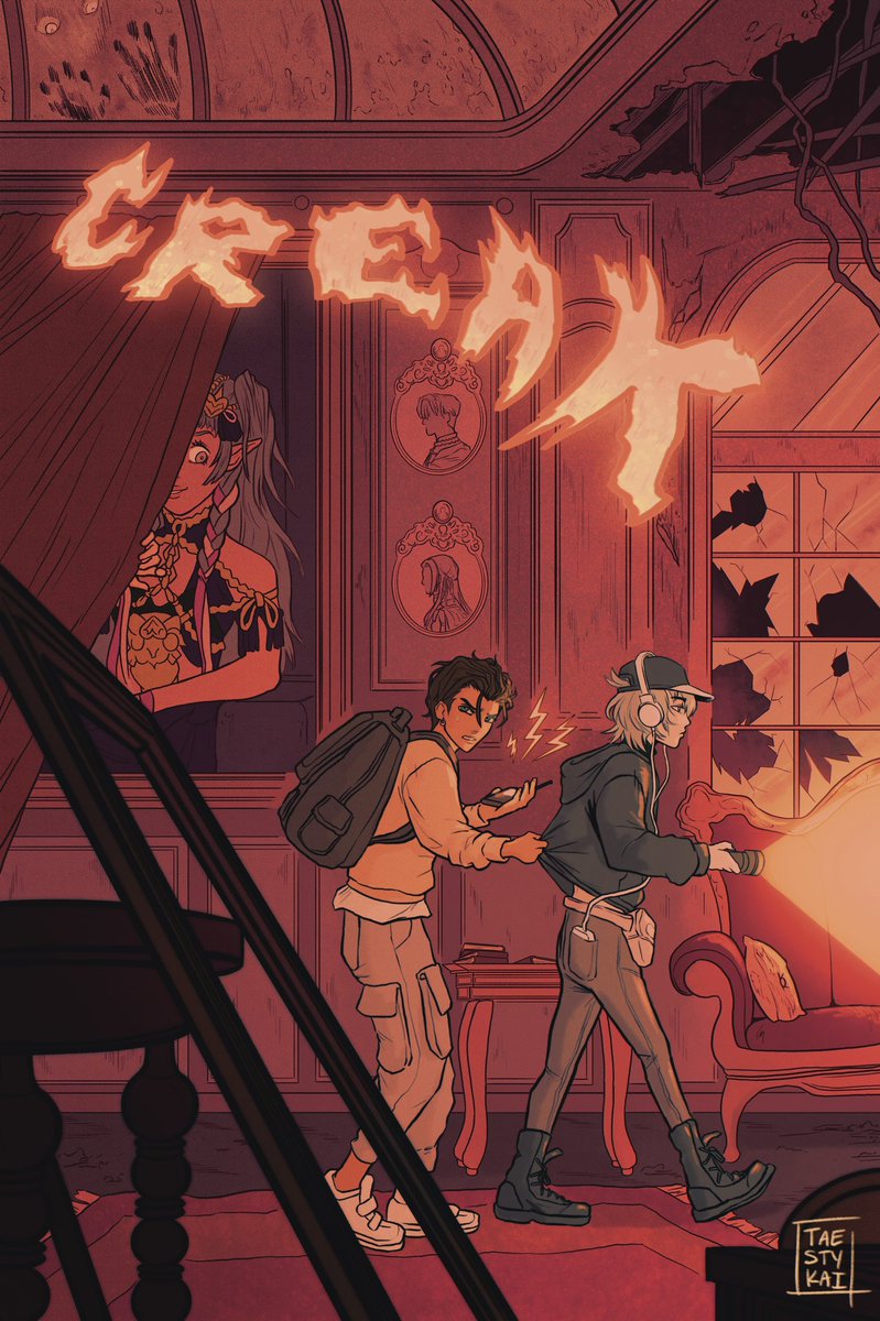 taestykai's tweet photo. i drew some ghost hunting boys for @ClaudelethZ !! https://t.co/r0qldJ28w7