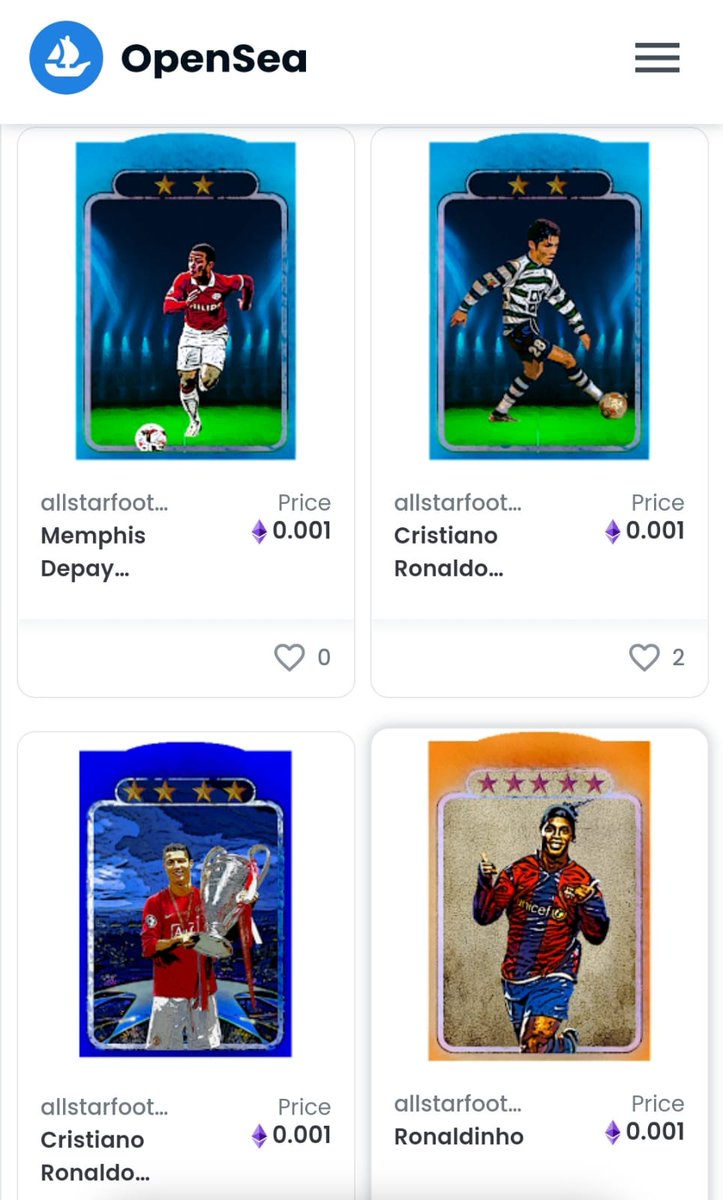 Hello guys, I'm very excited to announce my first collection in this big world of NFT'S. This collection has 28 cards.Will be more cards and a giveaway for the first buyers.
Stay tuned😁