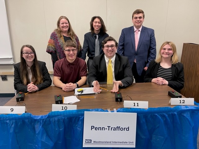 Thanks to all the students who participated in today's 2021-2022 Westmoreland County Academic Competition!  Shout out to Penn Trafford School District for placing 1st 🥇