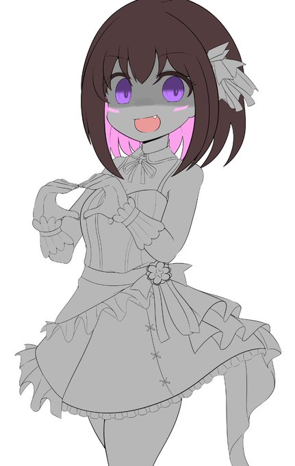 (仕事)
每次畫線稿都覺得我要死了
但是擬真G筆的效果真的不錯 