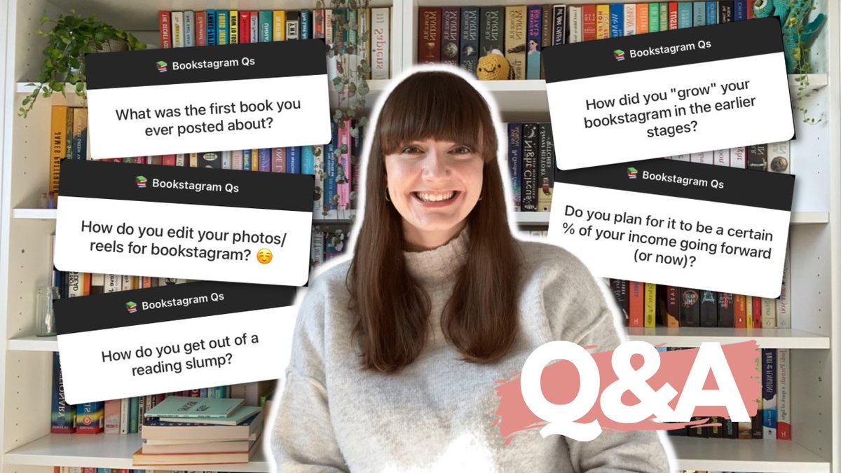 I have a new video 🥳 Answering all your bookstagram questions! 😆 youtu.be/H0su3xdgW-s