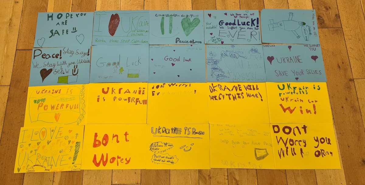 Global issues badgework, our cubs sending love to all in Ukraine <a href="/GMNScouts/">GMN Scouts</a> <a href="/BBCNewsround/">BBC Newsround</a> #Ukraine #sendinglove