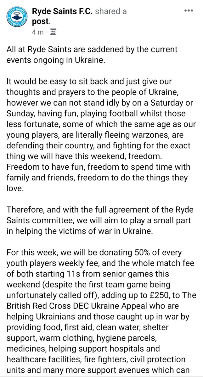 RydeSaintsFC's tweet photo. Club announcement: https://t.co/FM2mvQdKkn