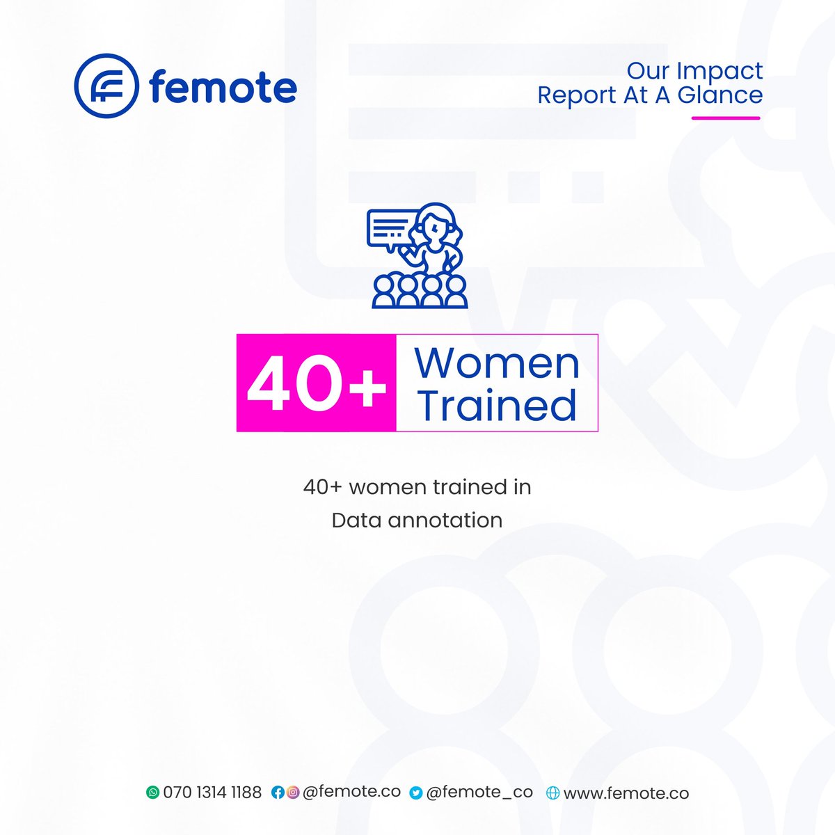 mokilanko's tweet photo. Hey Tweeps..it 's been a while. Few days ago, we celebrated our 1st year anniversary at Femote. We kept on evolving. Thanks to everyone who supported all the way. Looking forward to more!🥳 https://t.co/hY3bGRdvlK