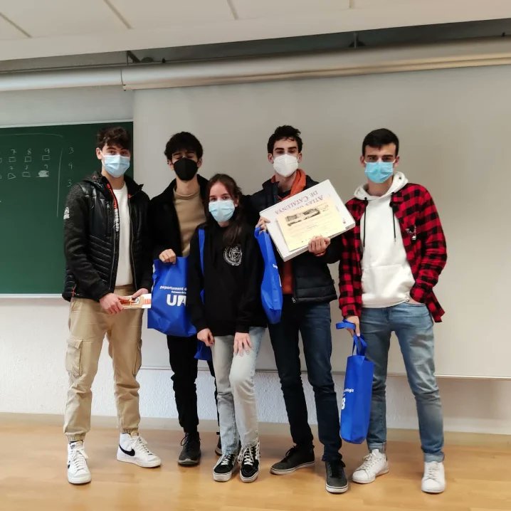 inspauvila's tweet photo. Avui vuit alumnes del Pau Vila han participat a les olimpíades de geologia de Catalunya a la subseu UAB.  El Jordi Ramon, la Núria Formoso, el Pau Herrero i el Marc González han quedat 1r, 2n, 5è i 8è respectivament. https://t.co/BJoGIs1ndJ