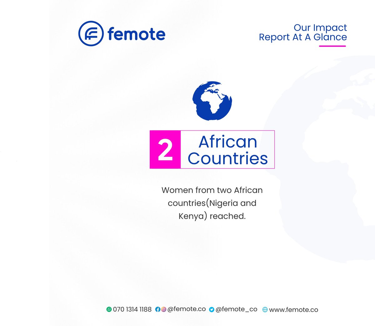mokilanko's tweet photo. Hey Tweeps..it 's been a while. Few days ago, we celebrated our 1st year anniversary at Femote. We kept on evolving. Thanks to everyone who supported all the way. Looking forward to more!🥳 https://t.co/hY3bGRdvlK