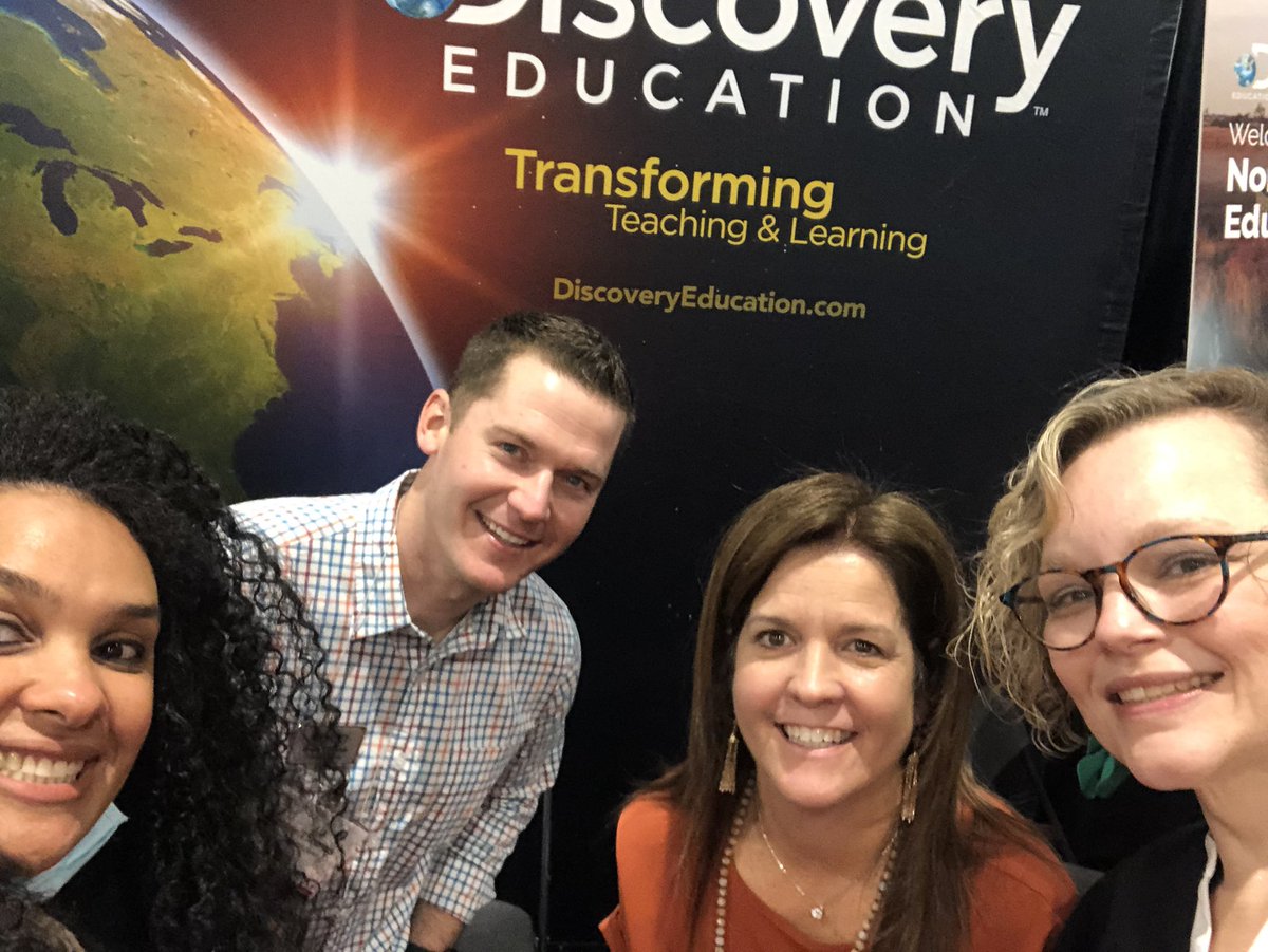 Getting ready to kickoff our session at #NCTIES22 @DiscoveryEd  come and see us!