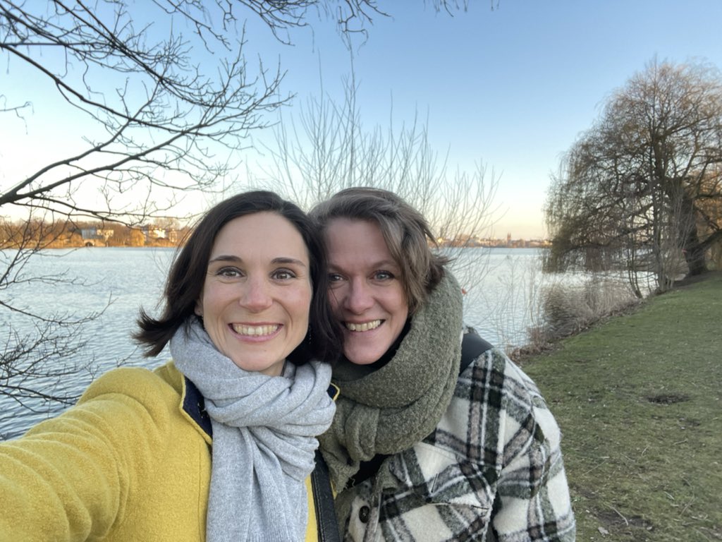 Wiedersehen mit Lieblingskollegin in Hamburg!!!