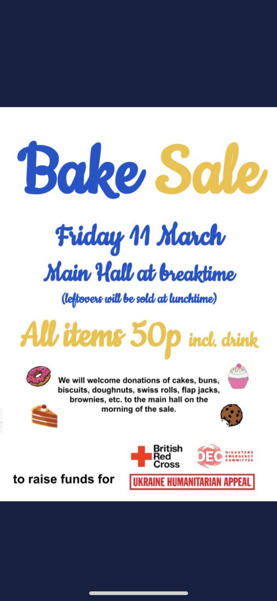 I had a wonderful and thoughtful meeting with the student council and charity representatives from each year group this morning, resulting in them organising this for next week. Very much looking forward to this student lead event taking place