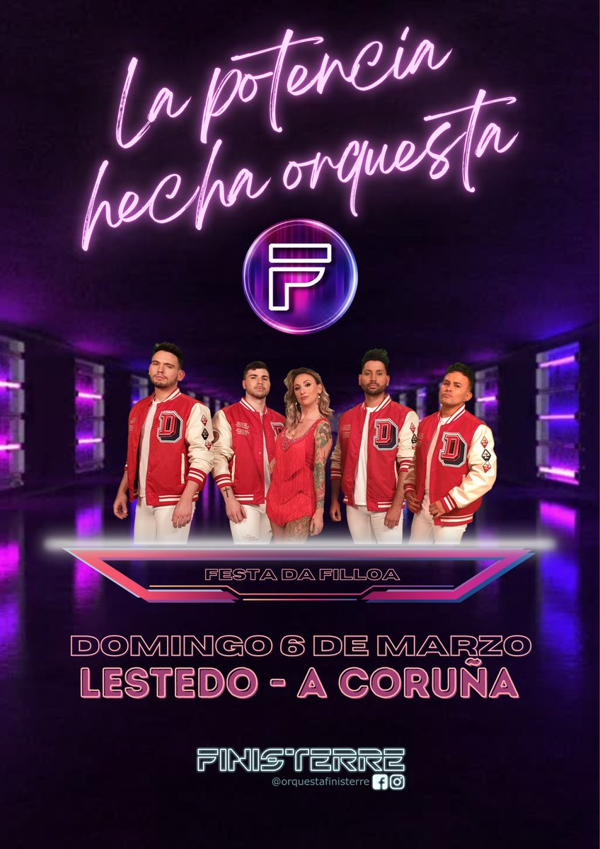 Orq_Finisterre's tweet photo. Este domingo no te puedes perder “A FESTA DA FILLOA” de LESTEDO (A Coruña) !!!
Acompañados por los amigos de OLYMPUS 🙌🏼🙌🏼🙌🏼
HORARIOS:
-Pase de mañana a las 13:00h
-Gran verbena a partir de las 18:00h
Te esperamos!!! 🥳
#LaPotenciaHechaOrquesta #OrquestaFinisterre #Lestedo https://t.co/Iyx72reJhz