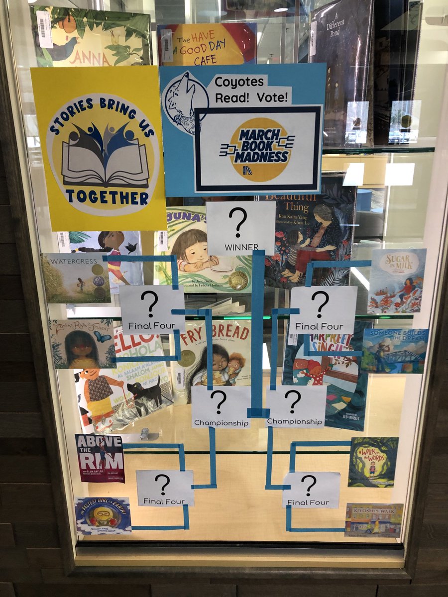 KimberlyLaneWPS's tweet photo. March Book Madness bracket. Who do you think will win? #KLRocks #KLReads https://t.co/3yZfCLbUsE