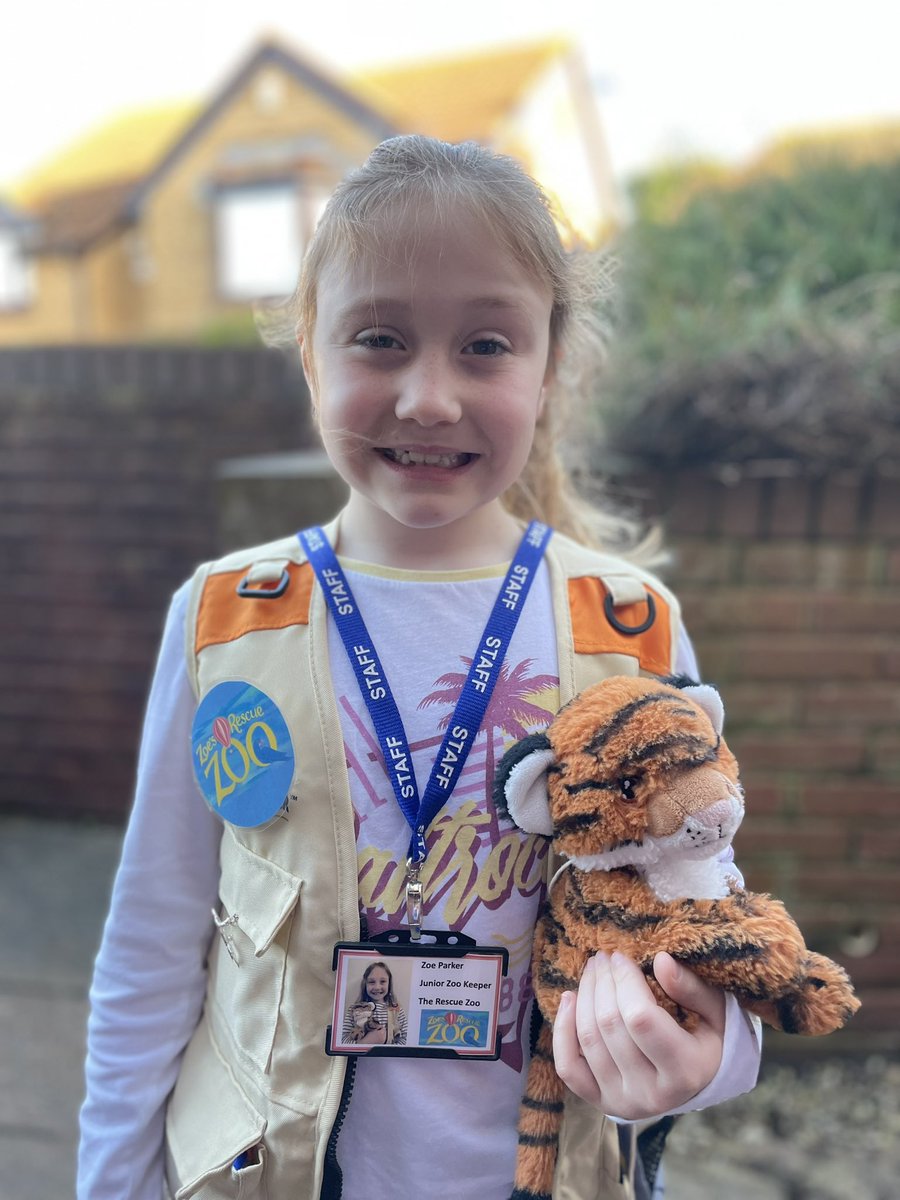 Zoe Parker reporting for duty for World Book Day #zoesrescuezoo <a href="/NosyCrow/">Nosy Crow</a>