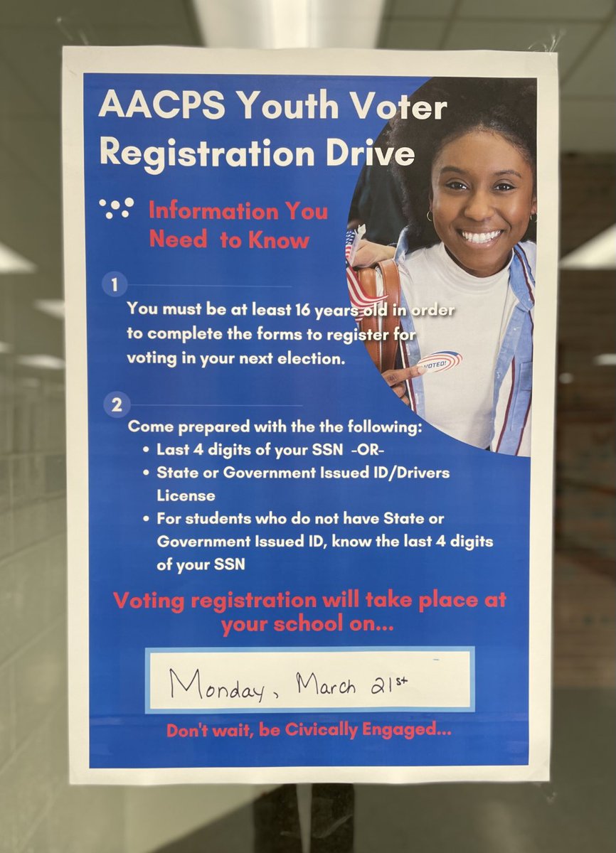 ✅Register to VOTE!  March 21st At CHS ✅#ALLChesapeake @IMChesapeake