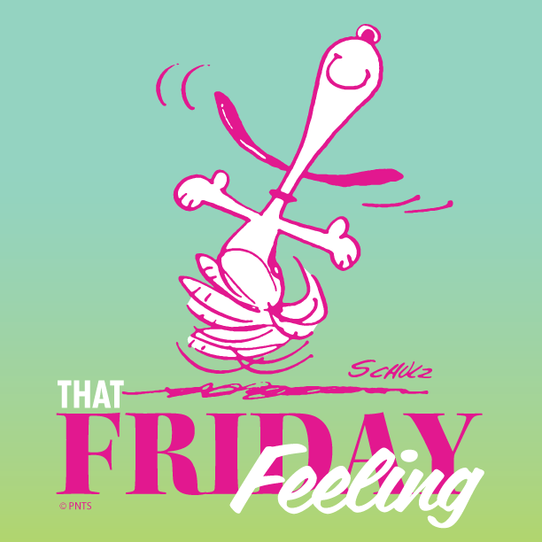 Snoopy's tweet photo. Dance your way into the weekend! https://t.co/ot3rjvFZEu