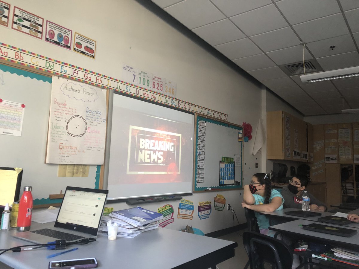 Students_rising's tweet photo. @GLebron2 Ss shared their final projects on author’s purpose! Thanks @WeVideo for making a tool that is easy to integrate into any lesson! We are obsessed with #WeVideoclasroom @MPEScougars https://t.co/og4qGs1xJ8