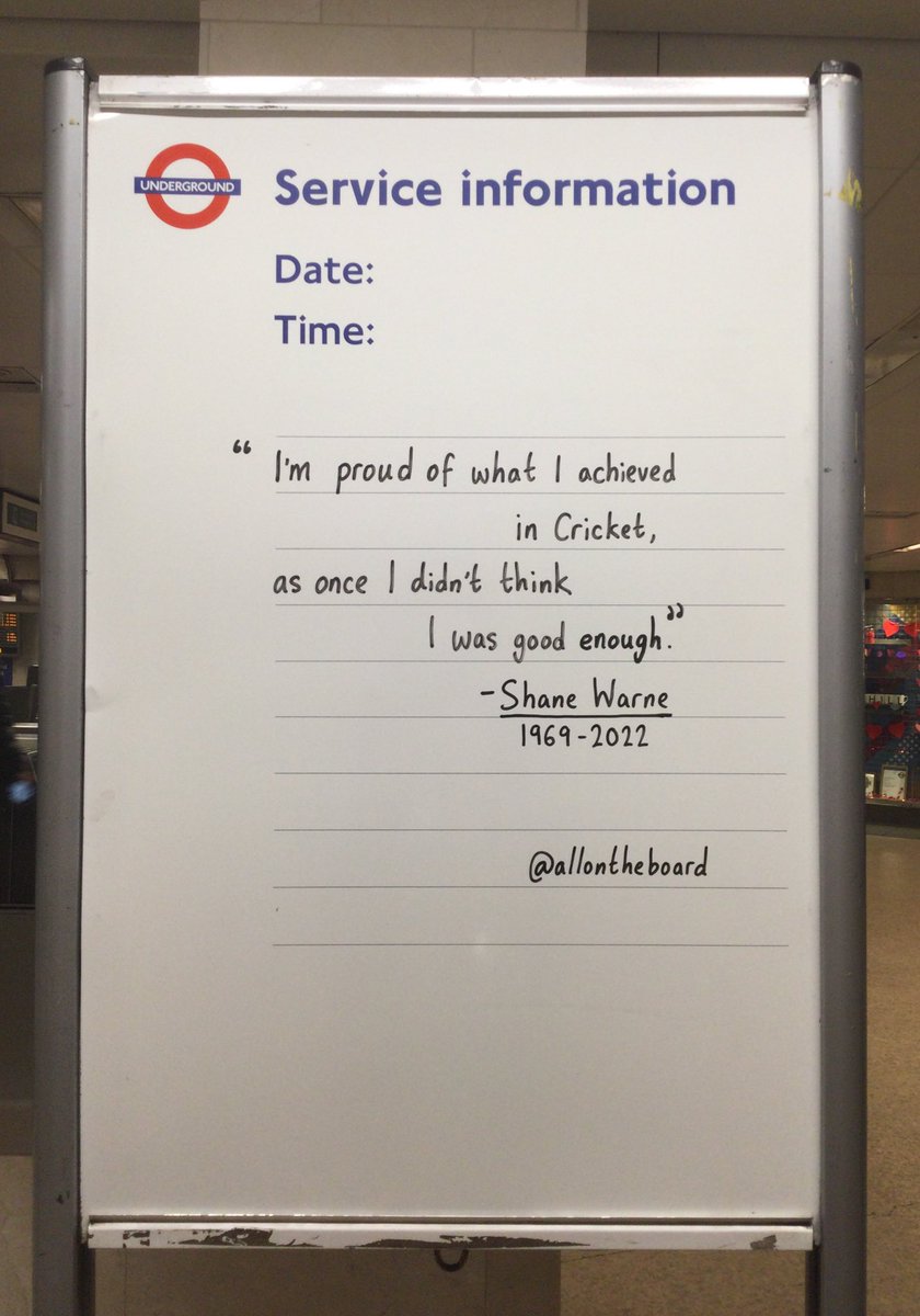 Rest in Peace Shane Warne. 
As possibly the greatest bowler the world has ever seen, you were also one of its greatest entertainers and you were certainly good enough.

Our thoughts and prayers to you, your family, your friends and all of your fans.
<a href="/allontheboard/">All On The Board</a>

#ShaneWarne