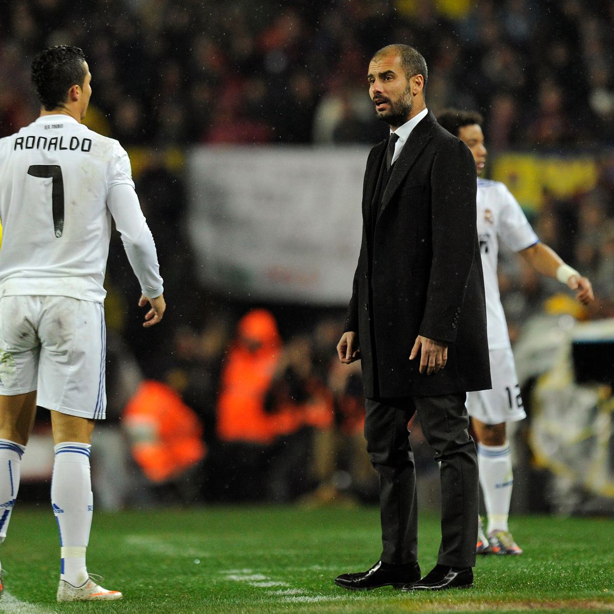 TeamCRonaldo's tweet photo. Pep Guardiola on Cristiano Ronaldo :

“One of the greatest in the last 15 years alongside Messi. We aren’t going to see it again.“ https://t.co/bJbJVDFuME