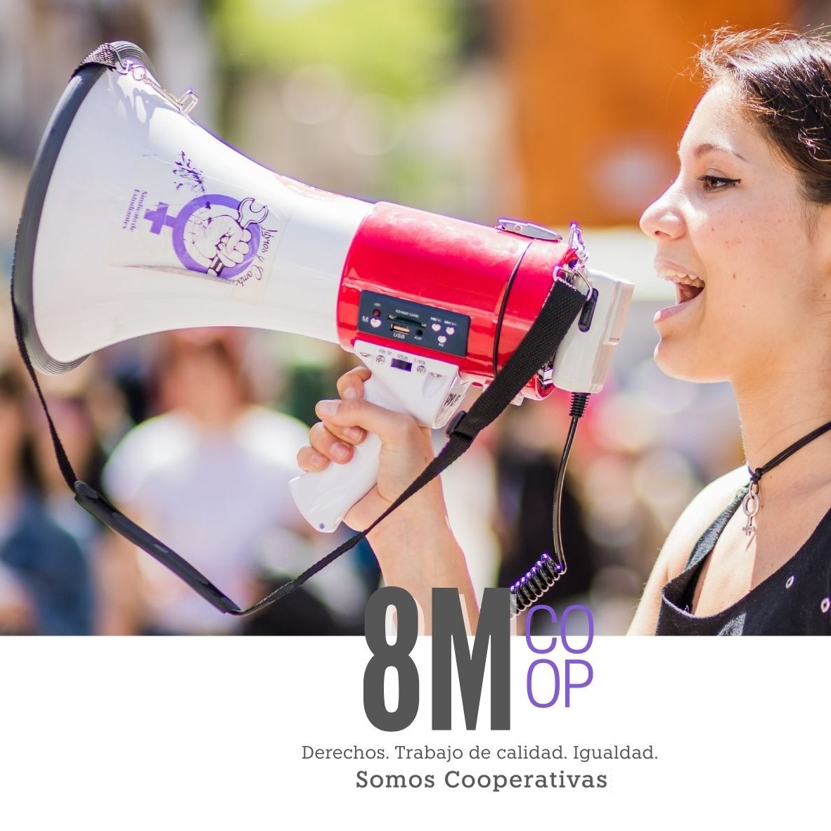 AMECOOP_'s tweet photo. #8M 🟣Las #cooperativistas trabajamos para la #igualdad real y efectiva, sin palabras vacías
📣 Exigimos una #sociedad justa y civilizada que interiorice que los #derechos de las #mujeres se respetan 
 
#8Mcoop #8M #empresarias #economía #MujeresCoop #COOP @Coopsdetrabajo https://t.co/0tL5K7qIBX
